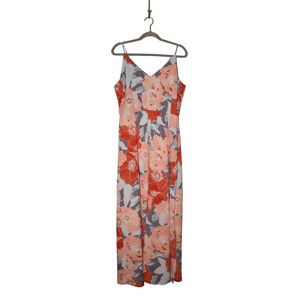 LOFT $99 Lightweight Floral Print Elastic Waist M… - image 1