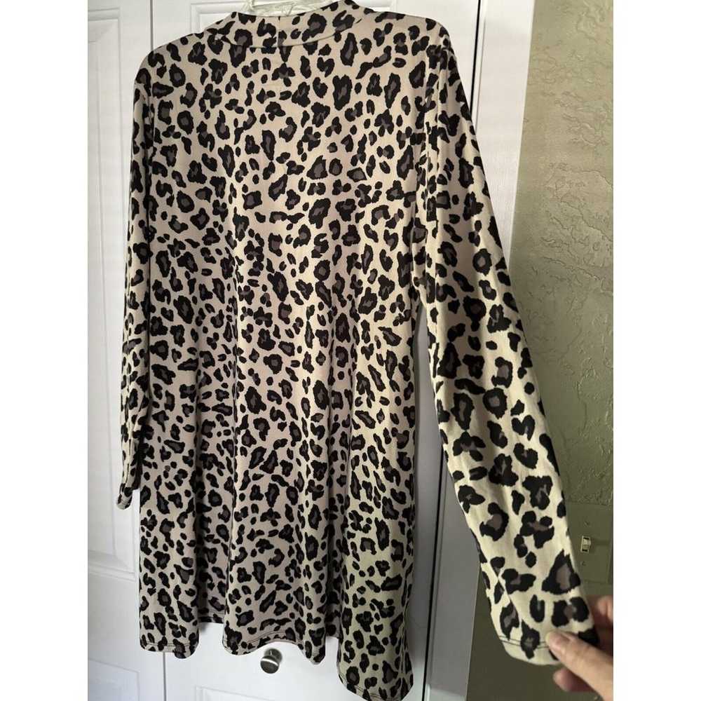 24/7 Maurices Dress Women’s Size XL Leopard Print… - image 2