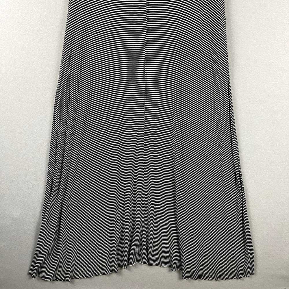 Elan Striped Jersey Maxi Dress Womens Small Black… - image 10