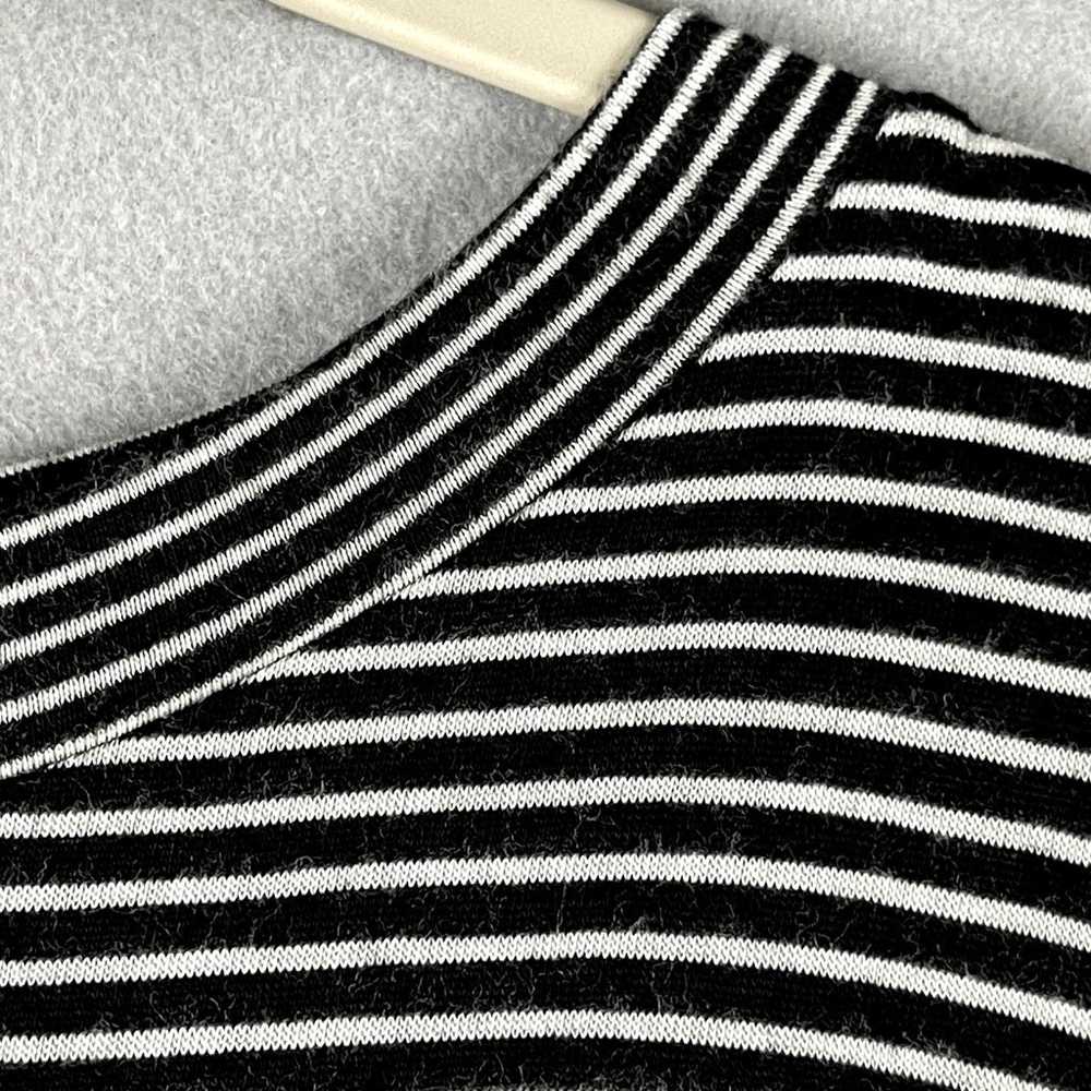 Elan Striped Jersey Maxi Dress Womens Small Black… - image 12