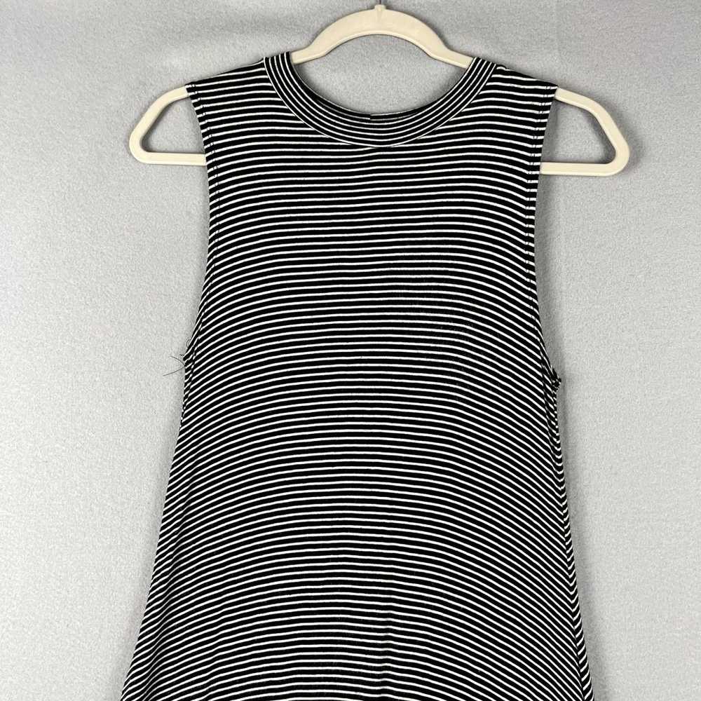 Elan Striped Jersey Maxi Dress Womens Small Black… - image 2