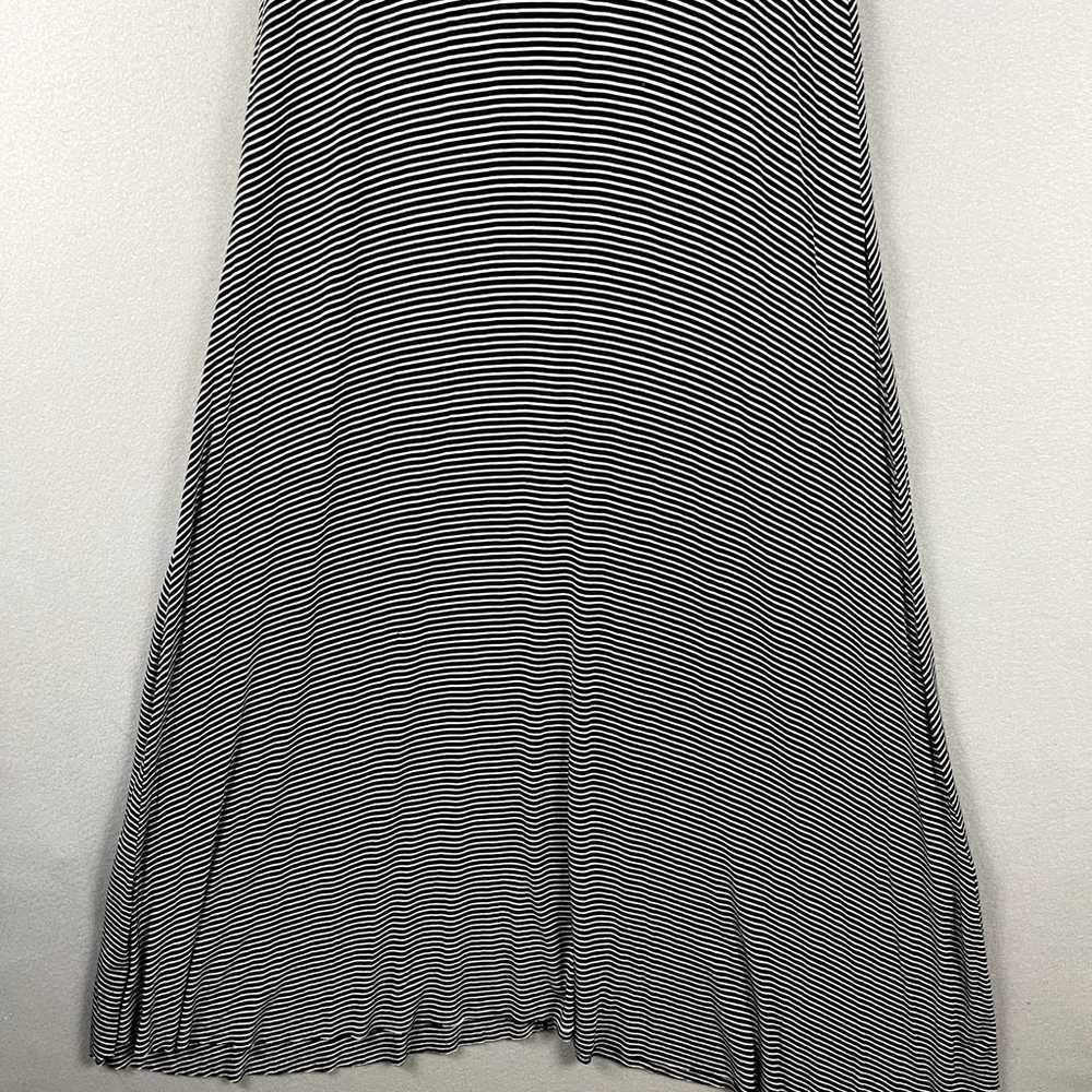 Elan Striped Jersey Maxi Dress Womens Small Black… - image 3