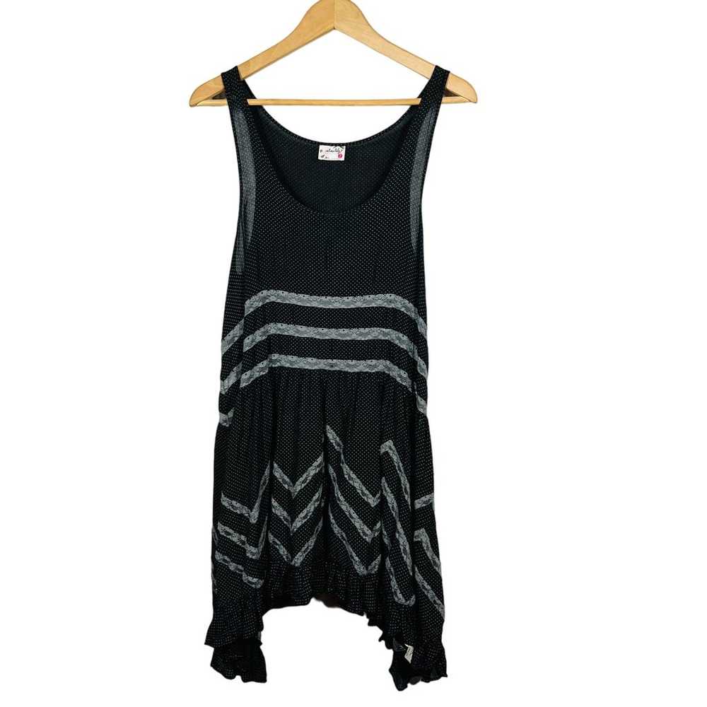 Intimately Free People Tank Dress Lace Panel Asym… - image 1