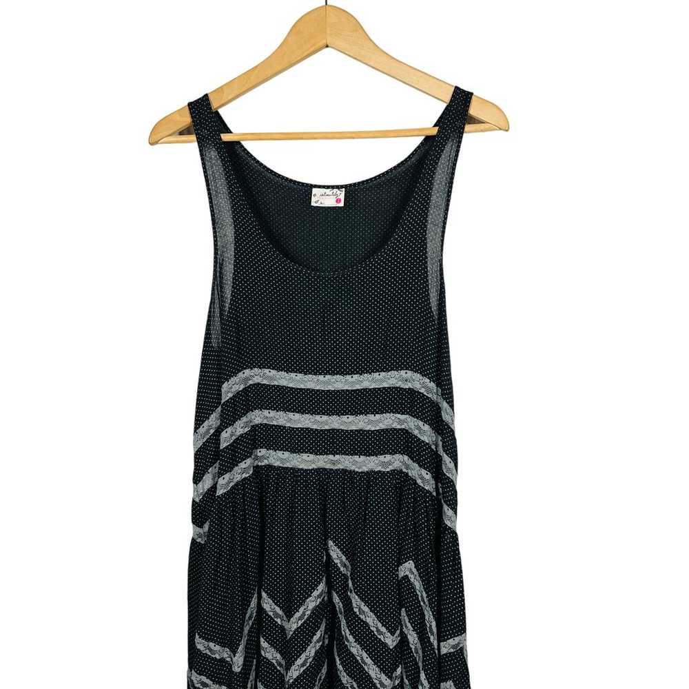 Intimately Free People Tank Dress Lace Panel Asym… - image 2