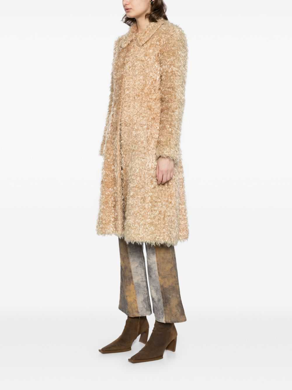 CHANEL Pre-Owned 2000 faux-fur coat - Neutrals - image 3