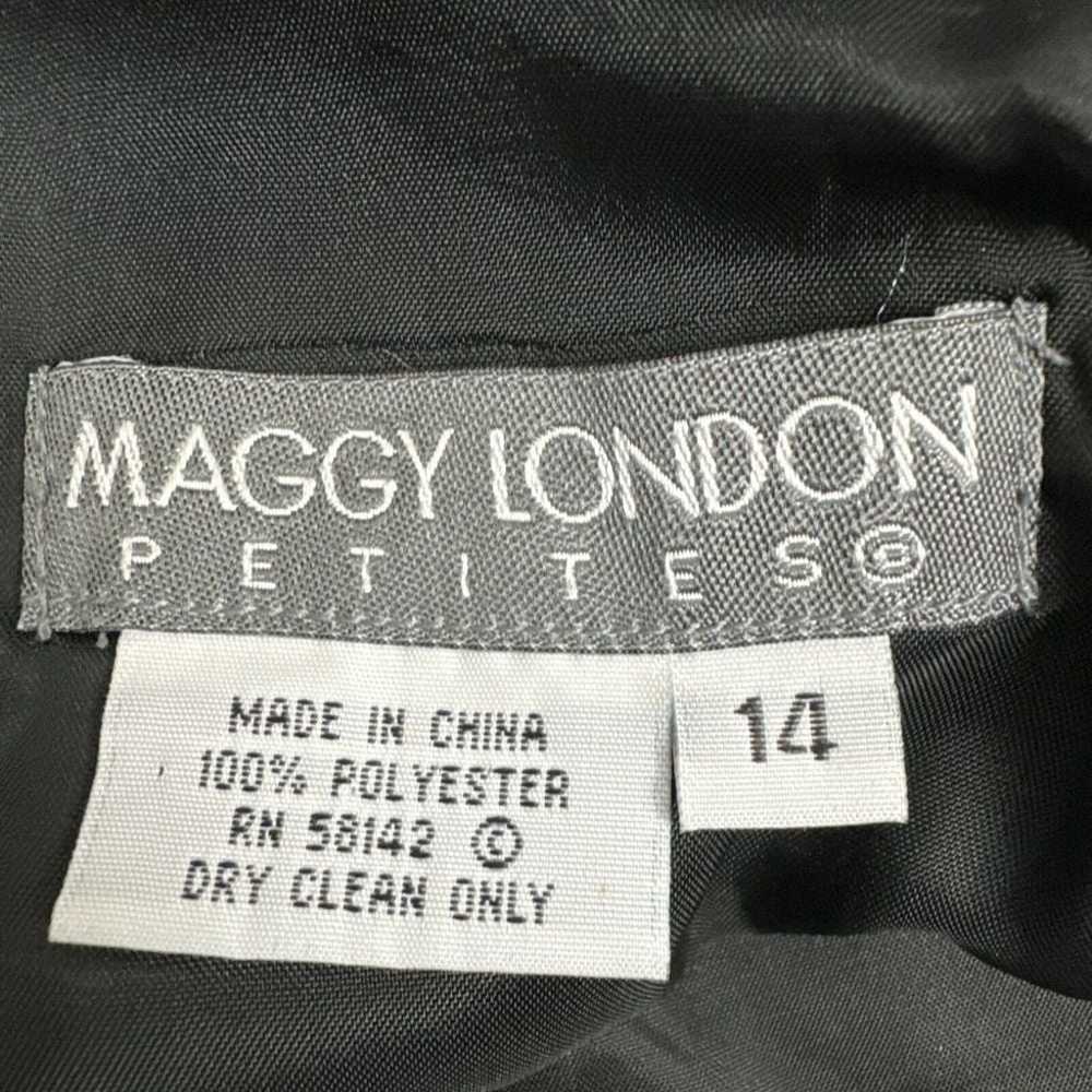 Maggy London Petites Black Sleeveless Ivory Embro… - image 7