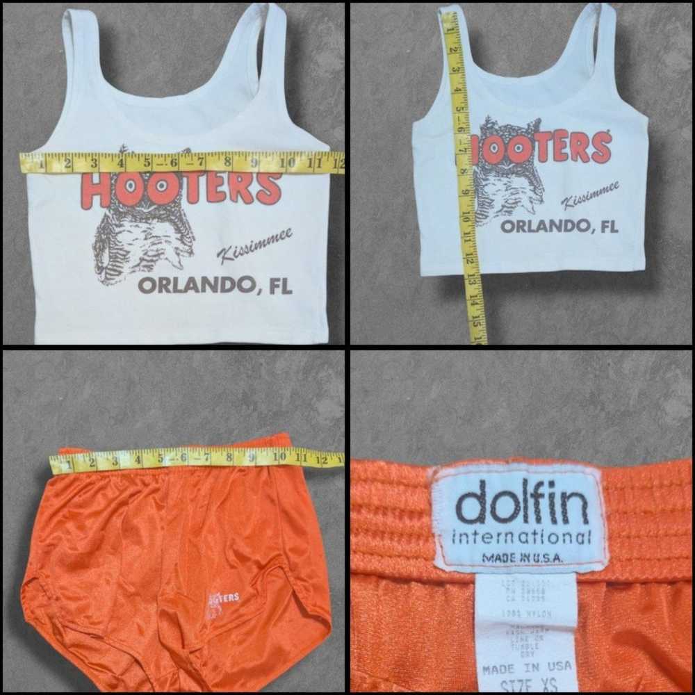 Vintage 90s Hooters Tank Top And Shorts Uniform X… - image 7