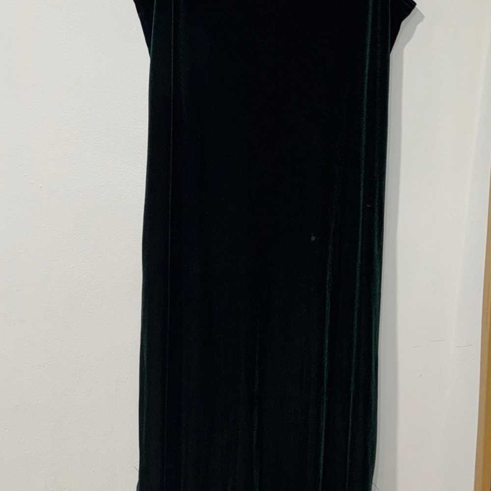 Nina PiccalinoGreen Womens Dress Size 14 Velvet V… - image 1