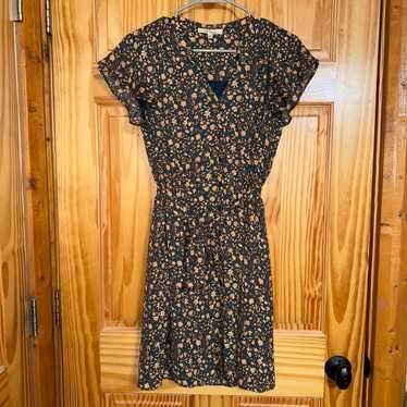 Women’s Les Serein Navy Blue Floral Dress - image 1