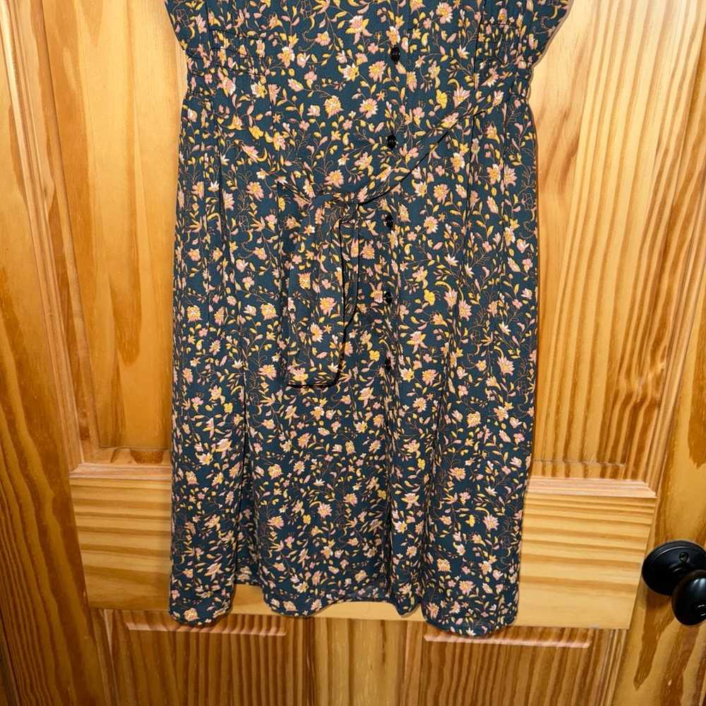 Women’s Les Serein Navy Blue Floral Dress - image 3