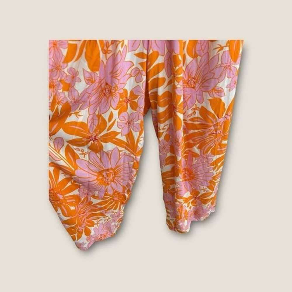 Pink Lily Know No Limits Pink and Orange Floral H… - image 7