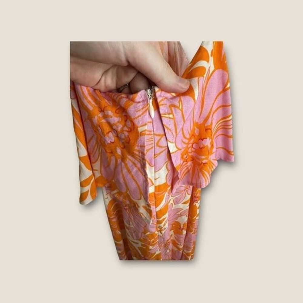 Pink Lily Know No Limits Pink and Orange Floral H… - image 8