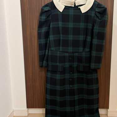 REDYAZEL Original Check Collar Dress - image 1