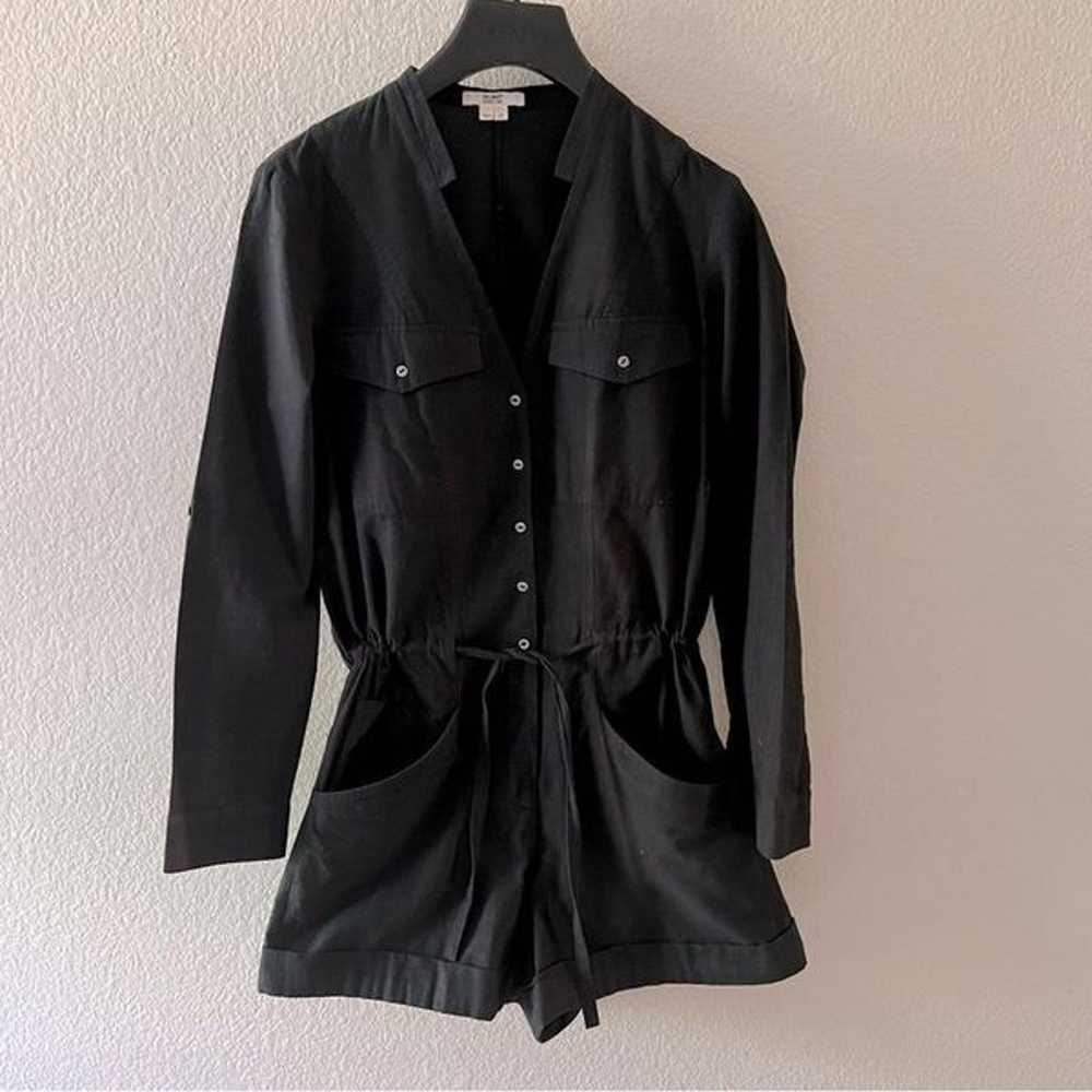 Helmut Lang Black Flannel Shirt Romper~ long slee… - image 12