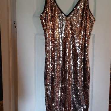 Gold Sequin Dress - image 1