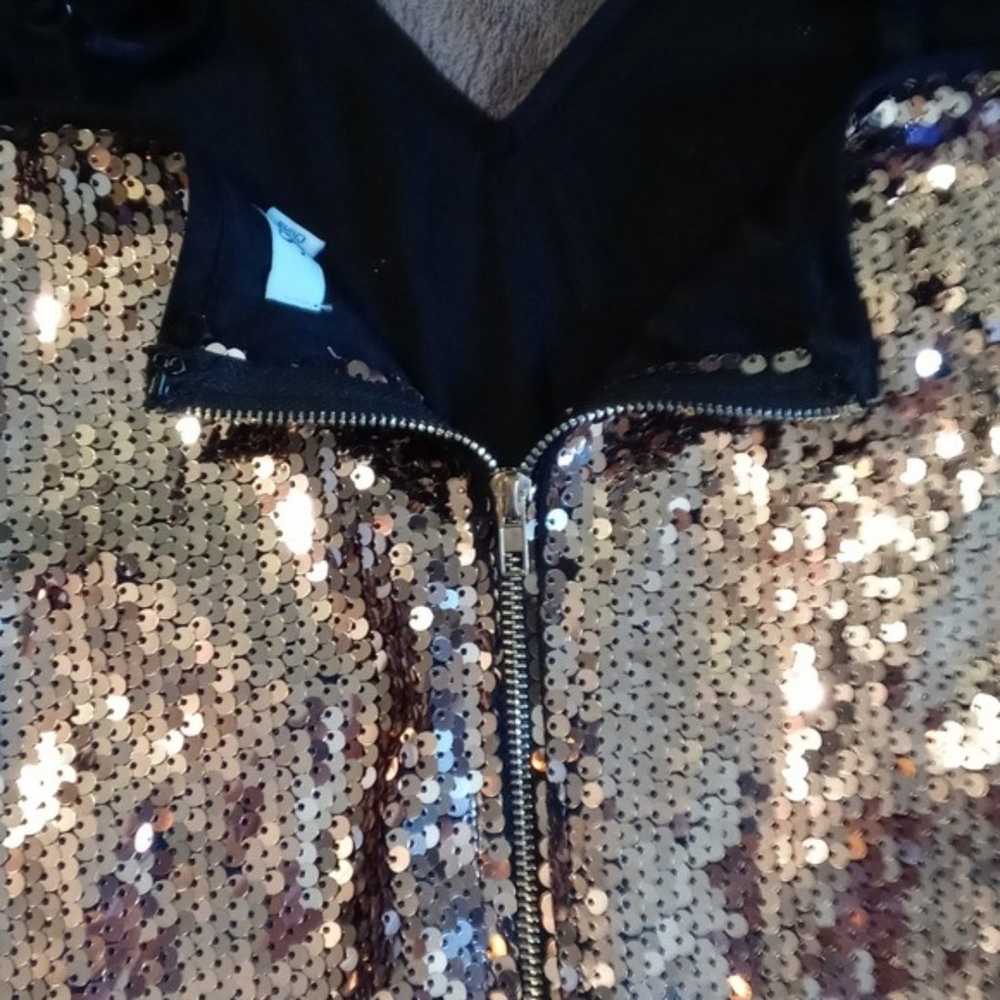 Gold Sequin Dress - image 3