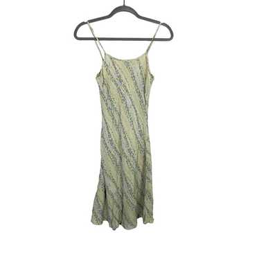 Zara Shimmery Spaghetti Strap Floral Print Slip Ma