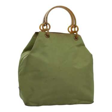 Prada Tessuto Green Synthetic Handbag (Pre-Owned)