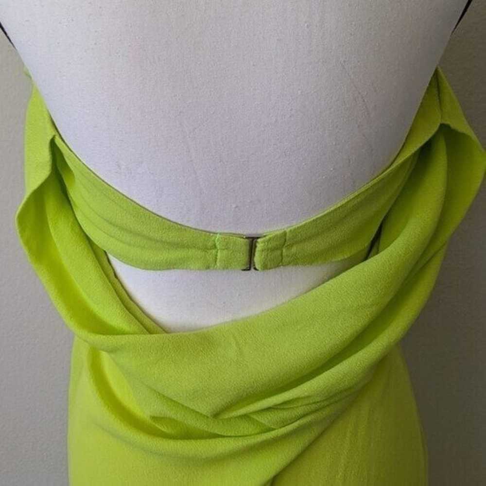 Olivaceous Neon Green Strapless Gown Maxi Dress S… - image 5