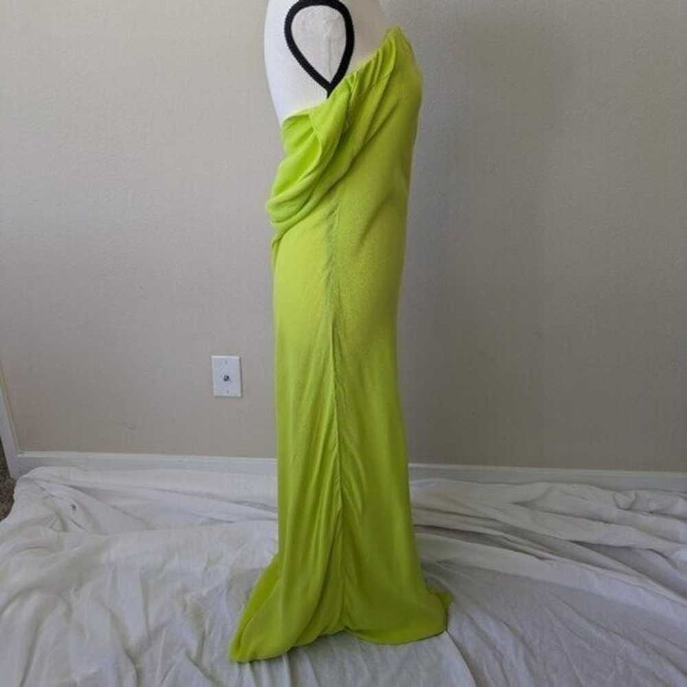 Olivaceous Neon Green Strapless Gown Maxi Dress S… - image 7