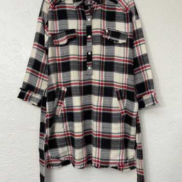 ZARA Basic Collection Women's 3/4 Sleeve Plaid Fl… - image 1