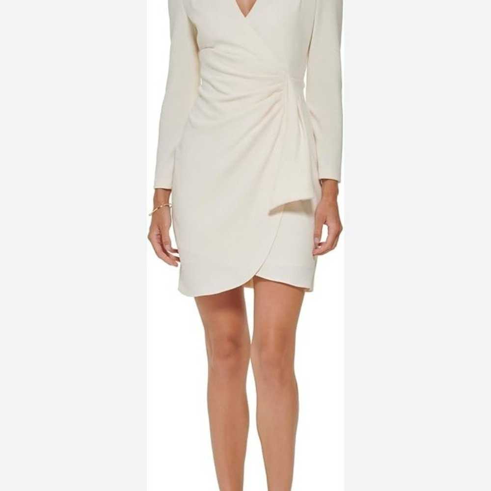 DKNY
Women's Pleated-Waist Long-Sleeve Dress sz 1… - image 2