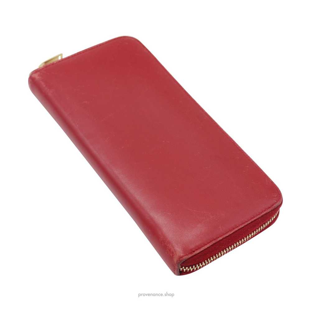 Saint Laurent Paris 🔴 SLP Zip Long Wallet - Popp… - image 4