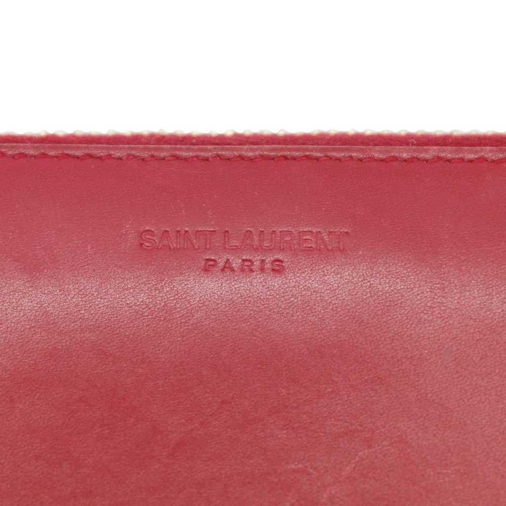 Saint Laurent Paris 🔴 SLP Zip Long Wallet - Popp… - image 5