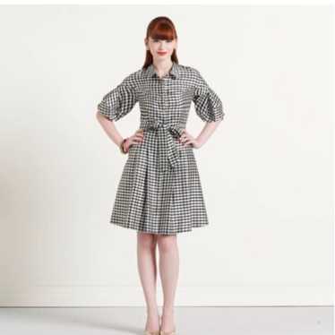 Kate Spade Silk Tracy Dress Checkered Gingham  Bal