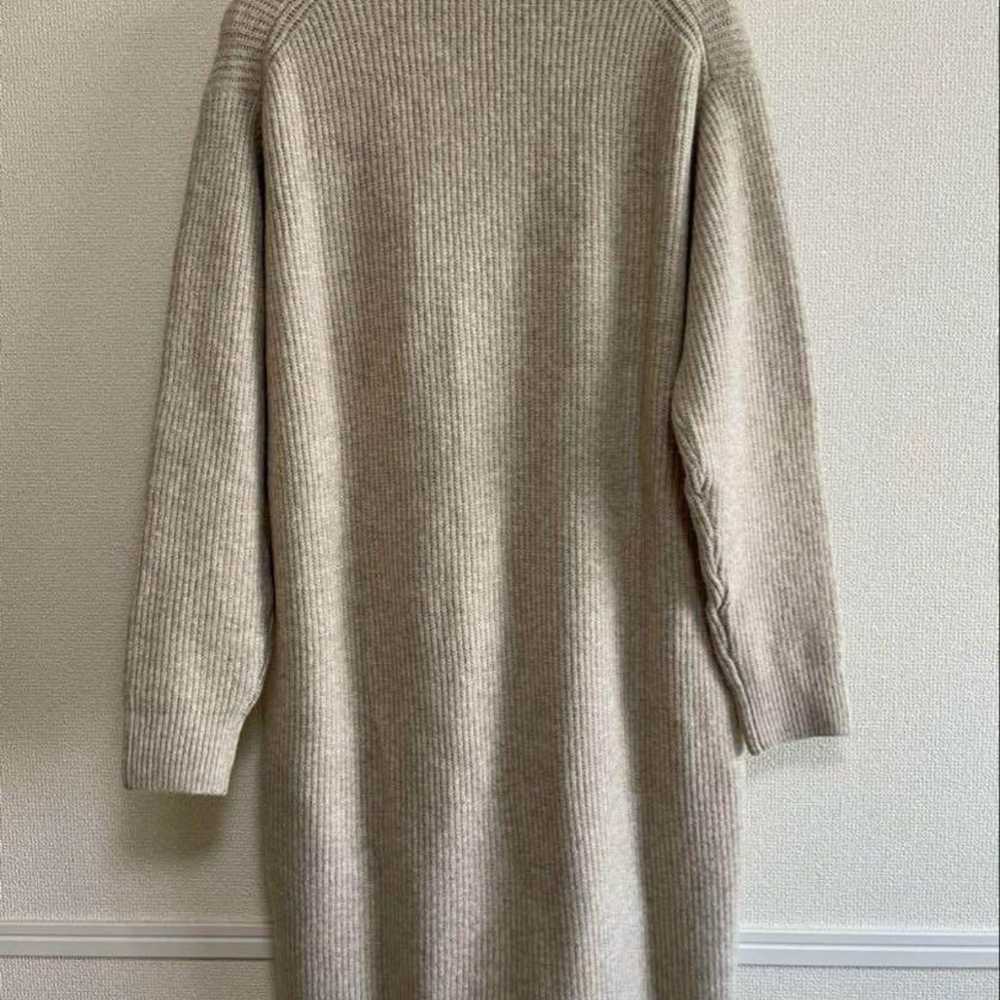 UNIQLO Beige Knit Dress M - image 5