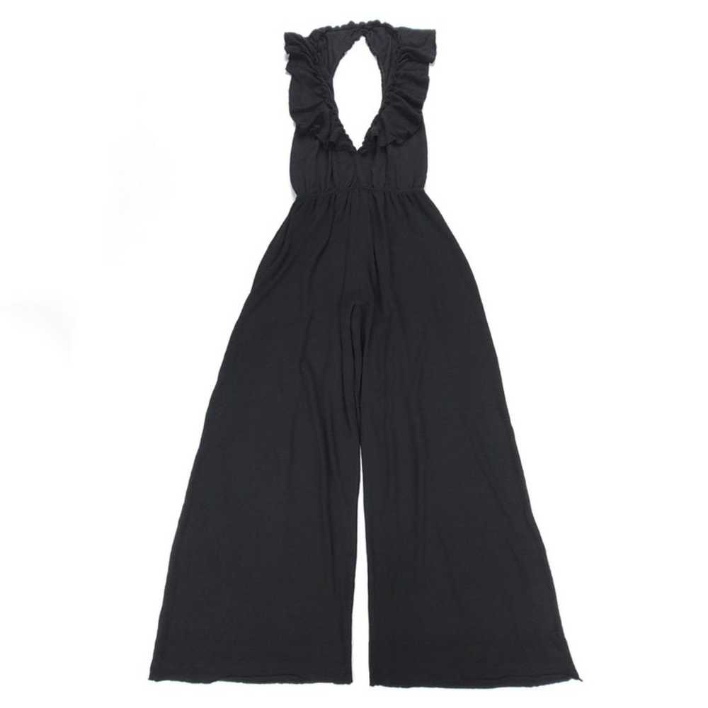 ZARA Ruffled Halter Neck Wide Leg Ankle Cropped J… - image 1