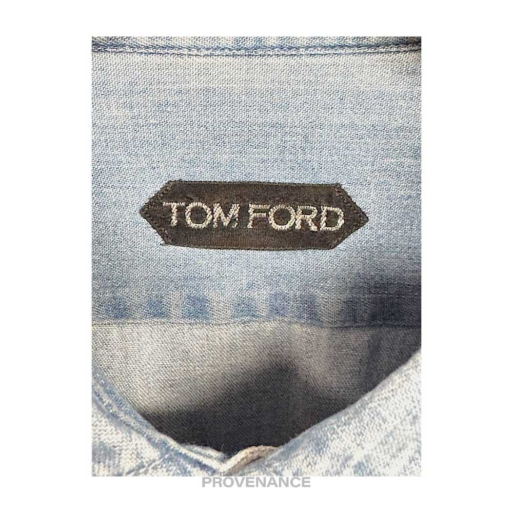 Tom Ford 🔴 Tom Ford Denim Shirt - Blue 38 15 - image 6