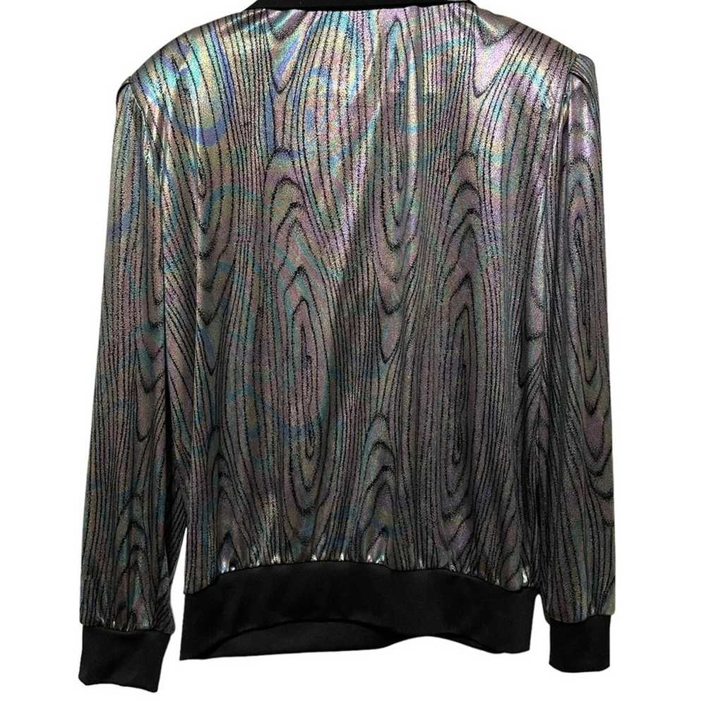 Vintage Tops 'n Tops Iridescent Long Sleeve Blous… - image 2