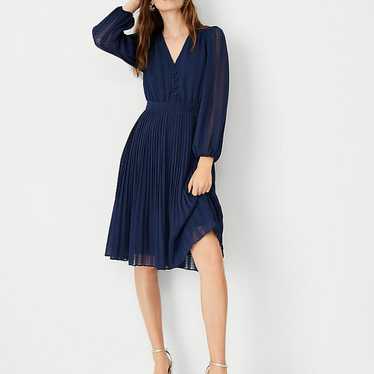 Ann Taylor textured flare dress