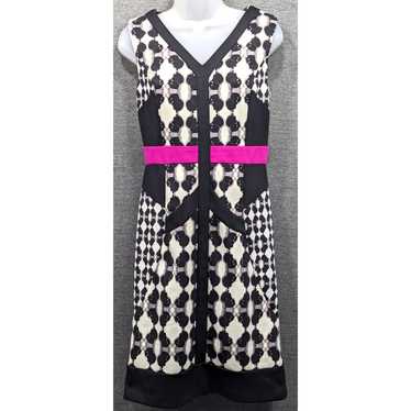 IVANKA TRUMP Dress - Black/White, Sleeveless, Zip… - image 1