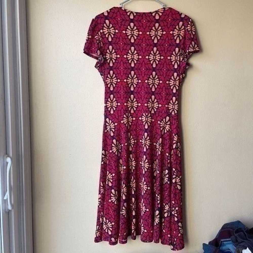 Leota Lula Jersey Printed Dress Size Large - image 2