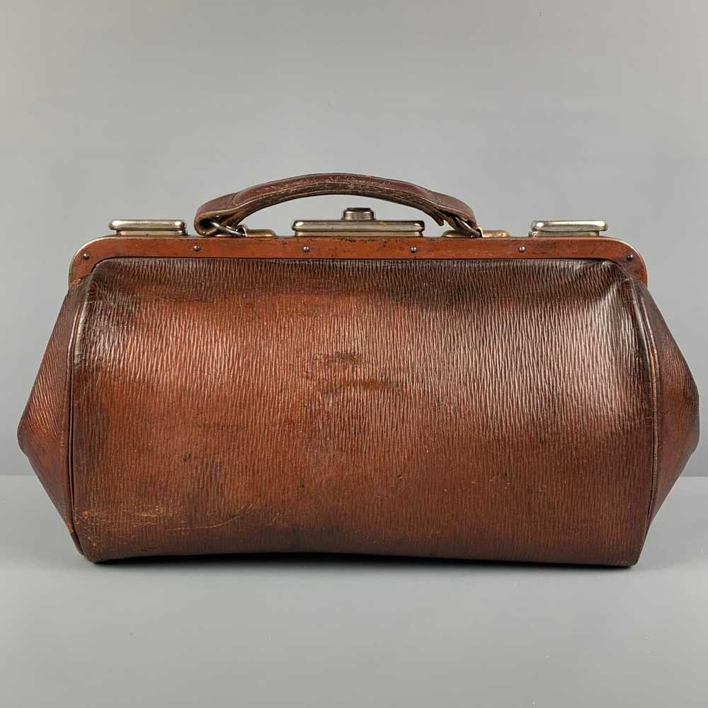 Vintage VINTAGE Brown Distressed Leather Doctor B… - image 1