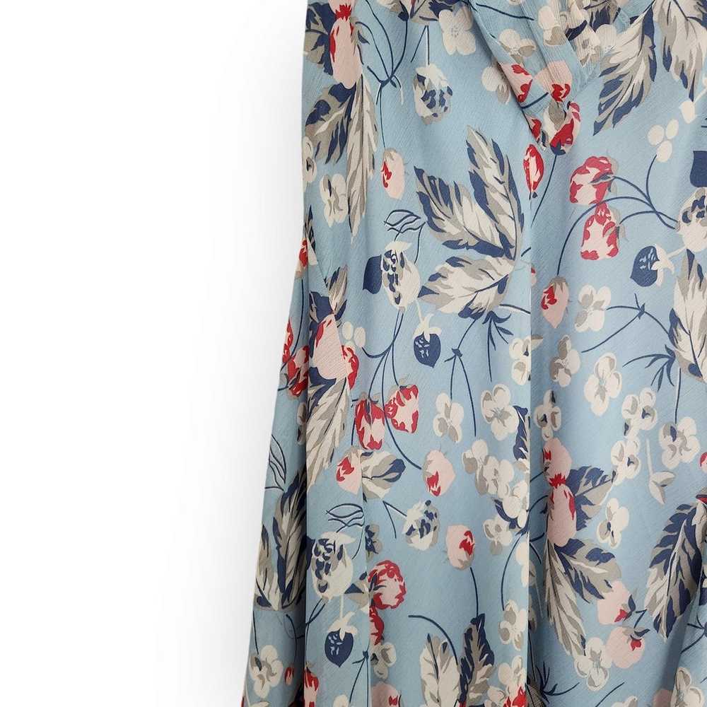 Lauren Ralph Lauren Blue Floral Flowy Sleeveless … - image 3