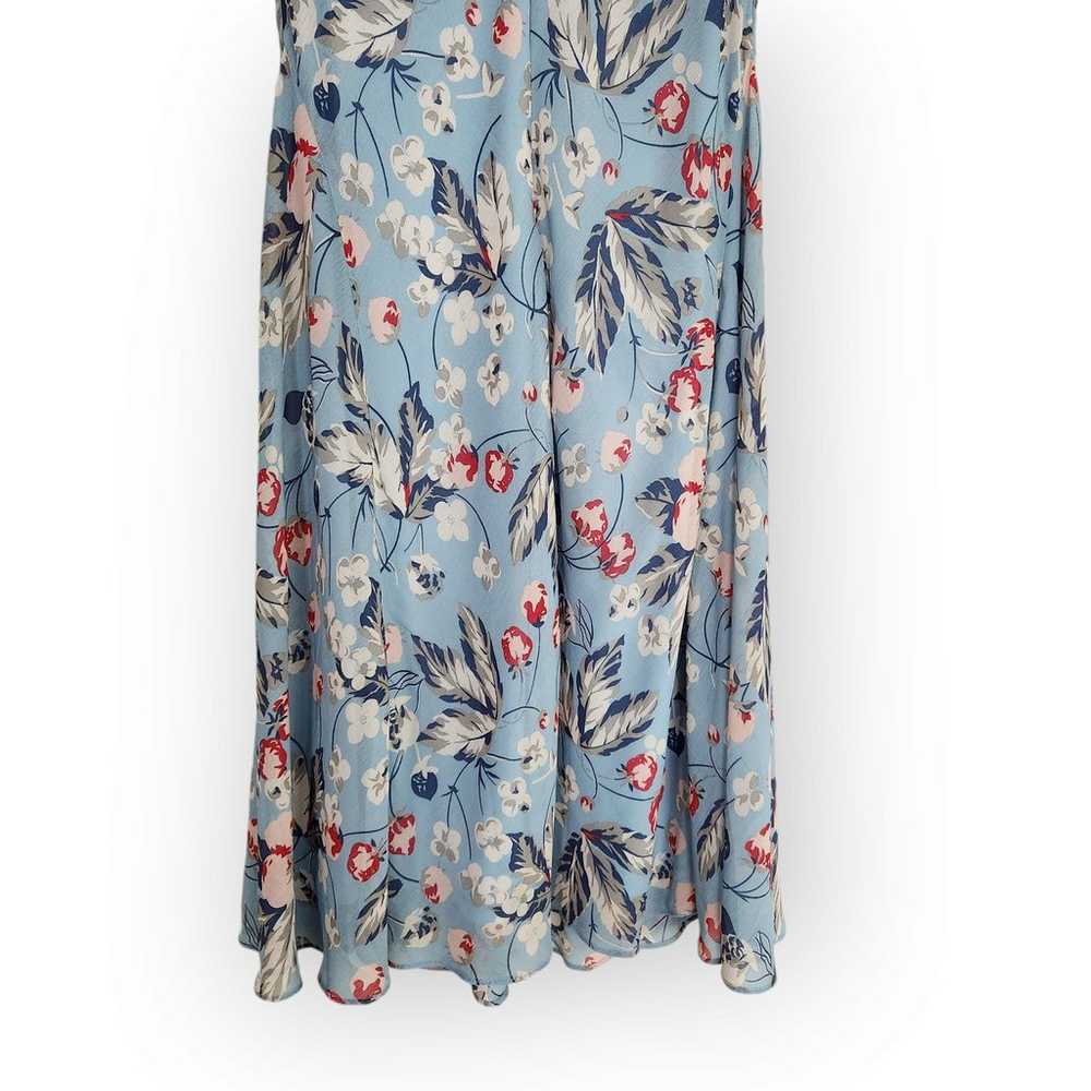 Lauren Ralph Lauren Blue Floral Flowy Sleeveless … - image 4