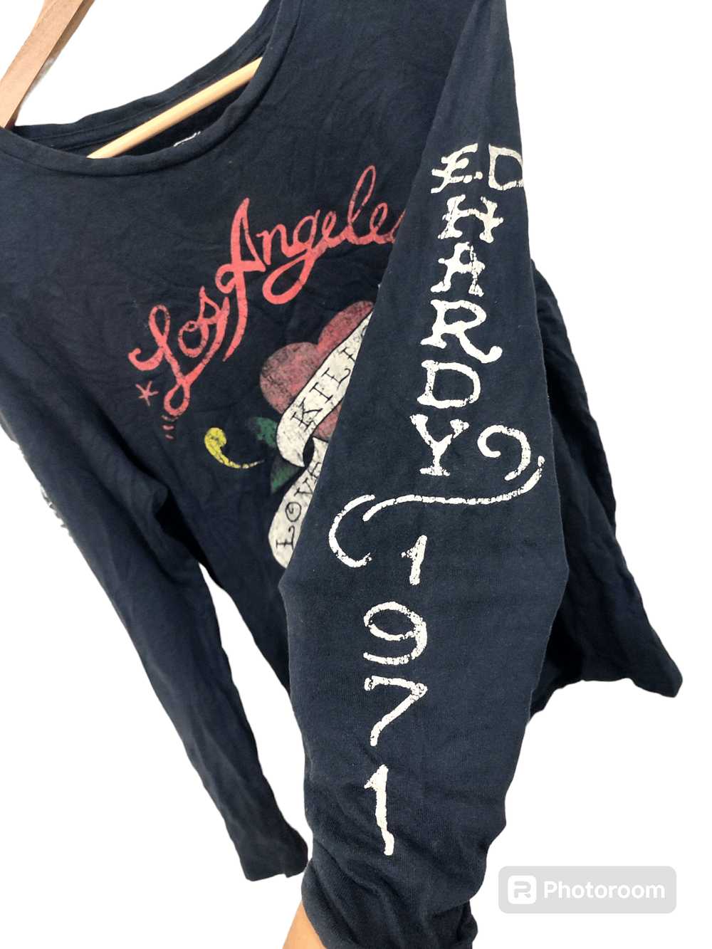 Ed Hardy × Vintage Long Sleeve Ed Hardy 1971 Suka… - image 1