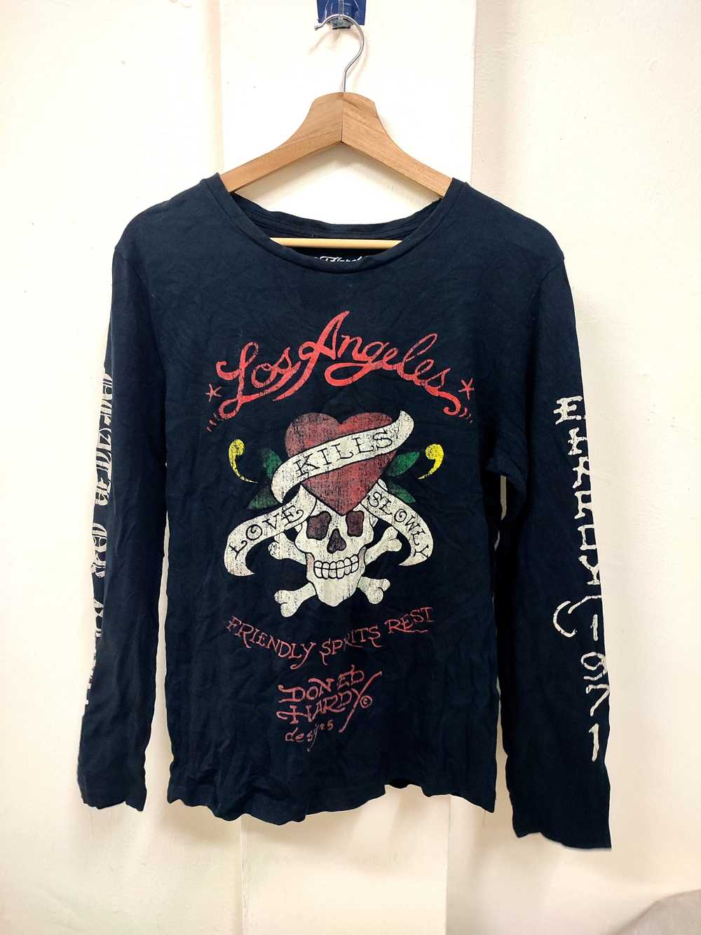 Ed Hardy × Vintage Long Sleeve Ed Hardy 1971 Suka… - image 4