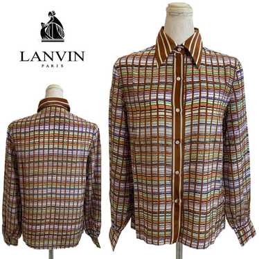 LANVIN PARIS VINTAGE 70s Made in France All-over … - image 1