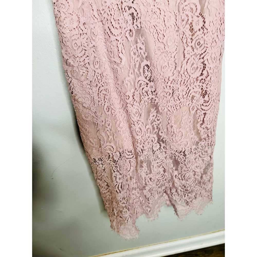 KEEPSAKE Blush Pink Lace Hourglass Sleeveless Lac… - image 8