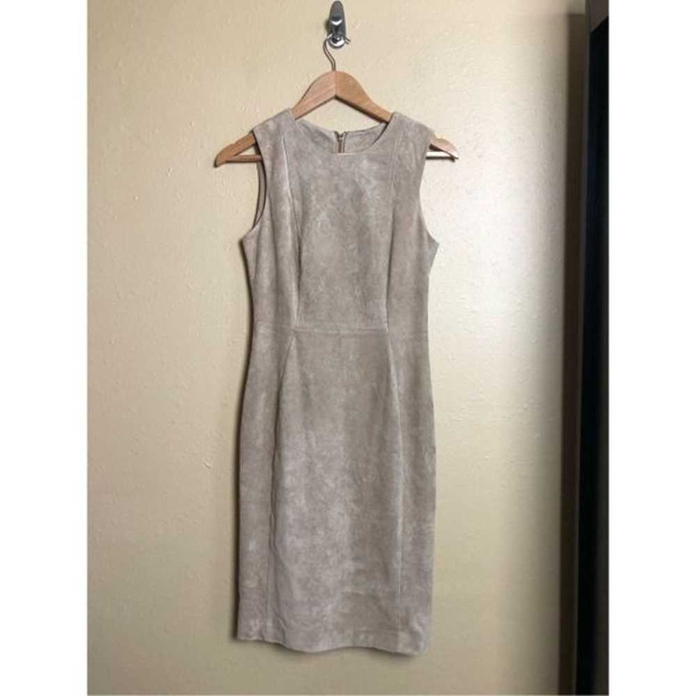 Calvin Klein Faux Suede Sleeveless Shift Dress si… - image 2