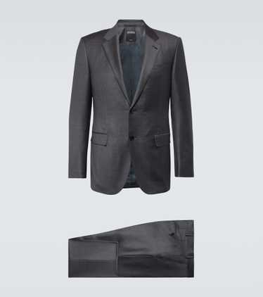 Ermenegildo Zegna o1s1rm1224 Wool Suit in Dark Gre