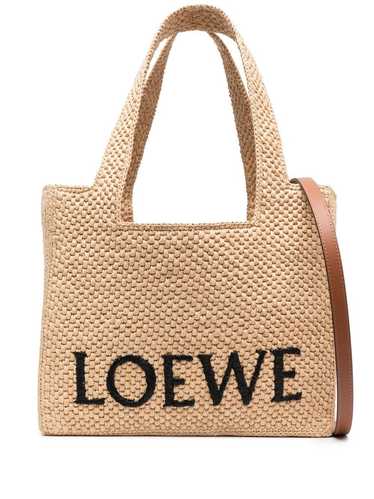 Loewe LOEWE FONT MEDIUM RAFIA TOTE