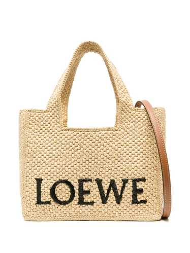 Loewe LOEWE FONT SMALL RAFIA TOTE