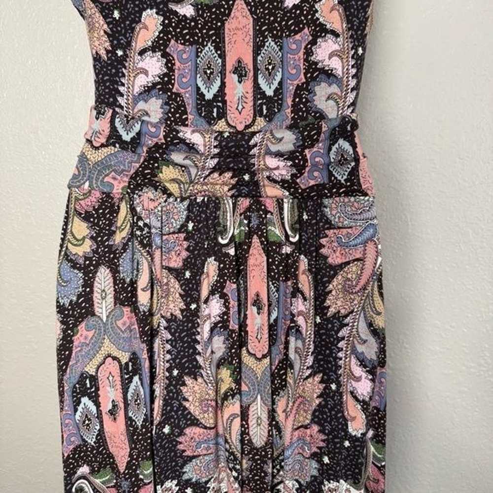 Maeve Anthropologie Leslie Paisley Wrap knit Midi… - image 10