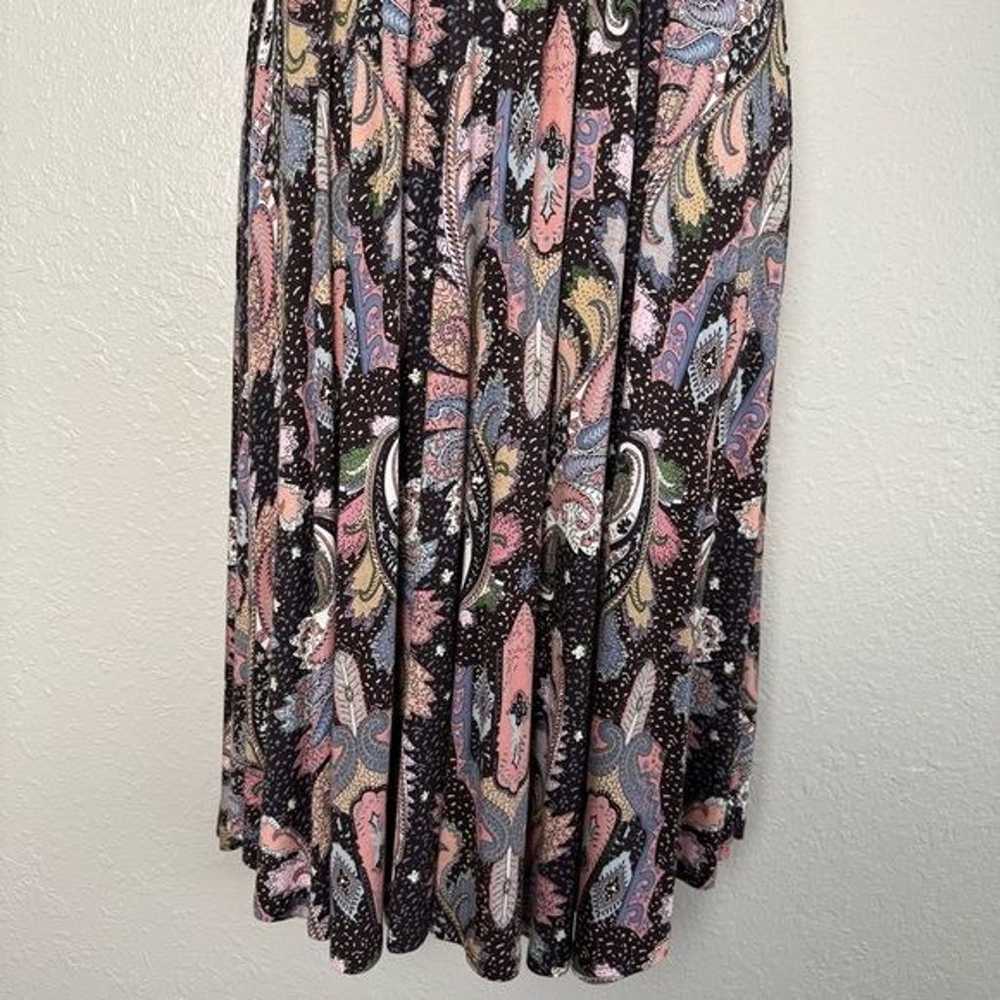 Maeve Anthropologie Leslie Paisley Wrap knit Midi… - image 6