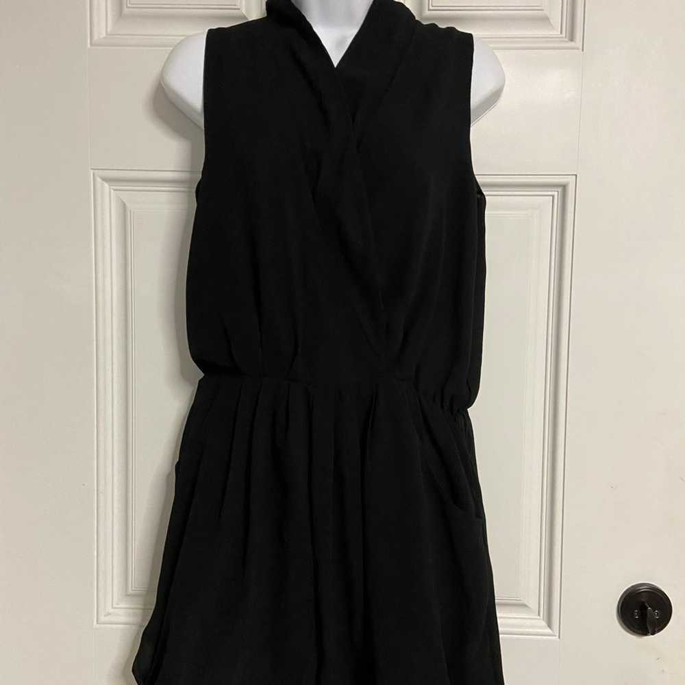 YA LOS ANGELES Black Surplice Romper - image 1